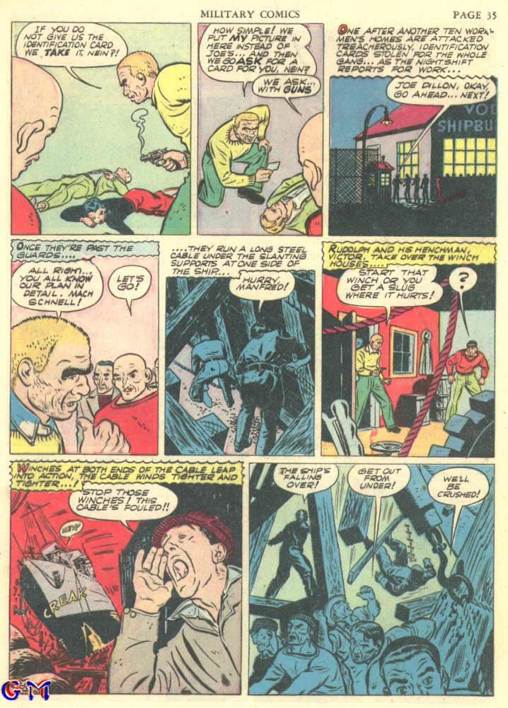 Military Comics #7 (Quality Comics), page 37. Public domain (US).