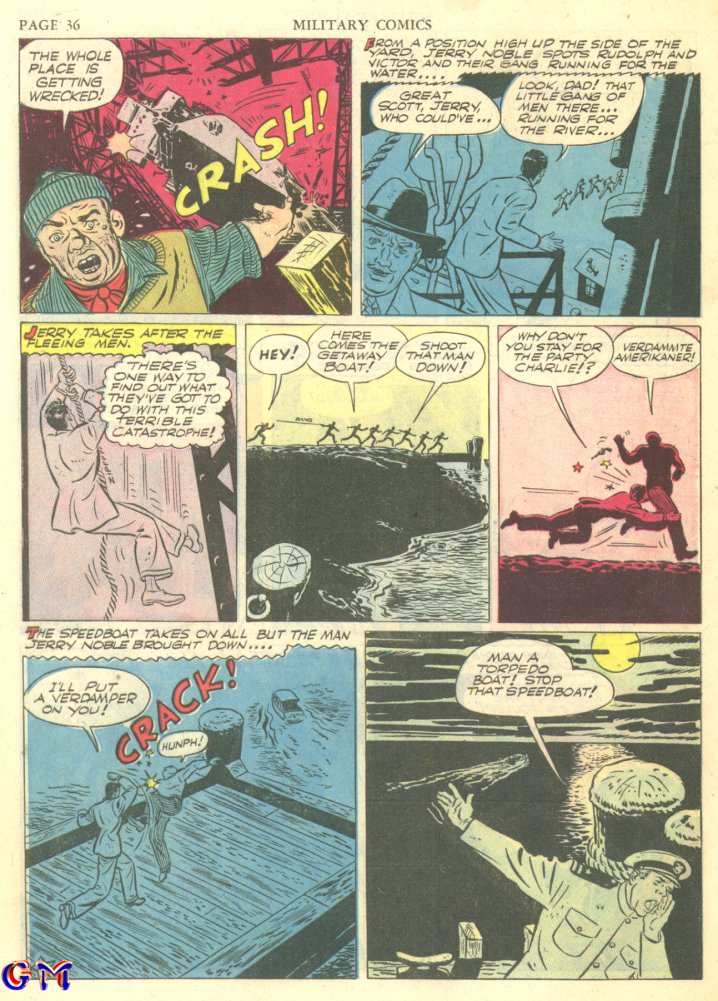 Military Comics #7 (Quality Comics), page 38. Public domain (US).