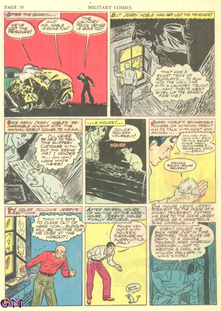Military Comics #7 (Quality Comics), page 40. Public domain (US).