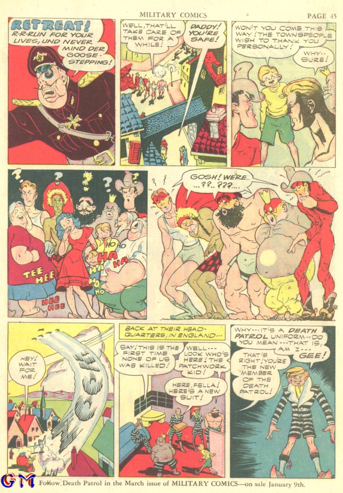 Military Comics #7 (Quality Comics), page 47. Public domain (US).