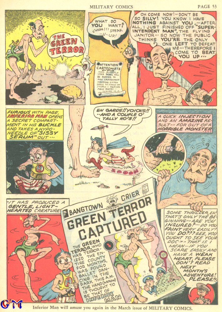 Military Comics #7 (Quality Comics), page 55. Public domain (US).