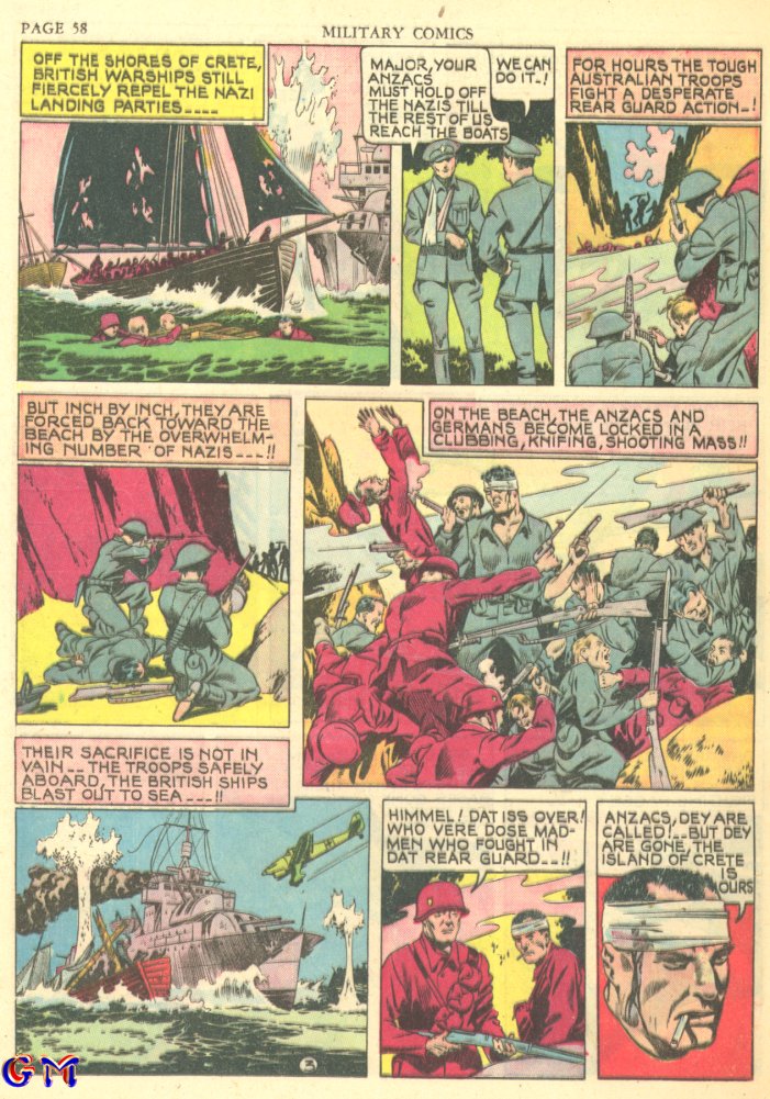Military Comics #7 (Quality Comics), page 60. Public domain (US).