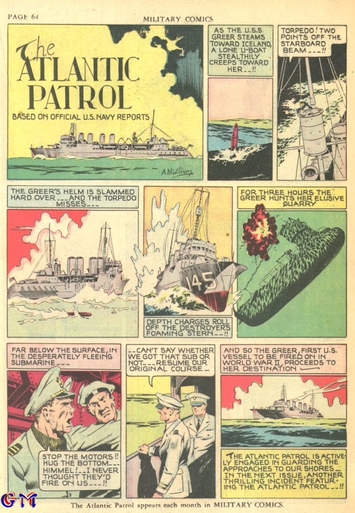 Military Comics #7 (Quality Comics), page 66. Public domain (US).
