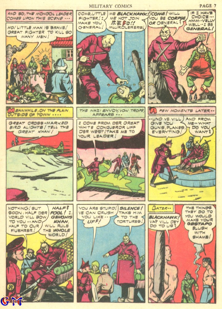 Military Comics #7 (Quality Comics), page 9. Public domain (US).