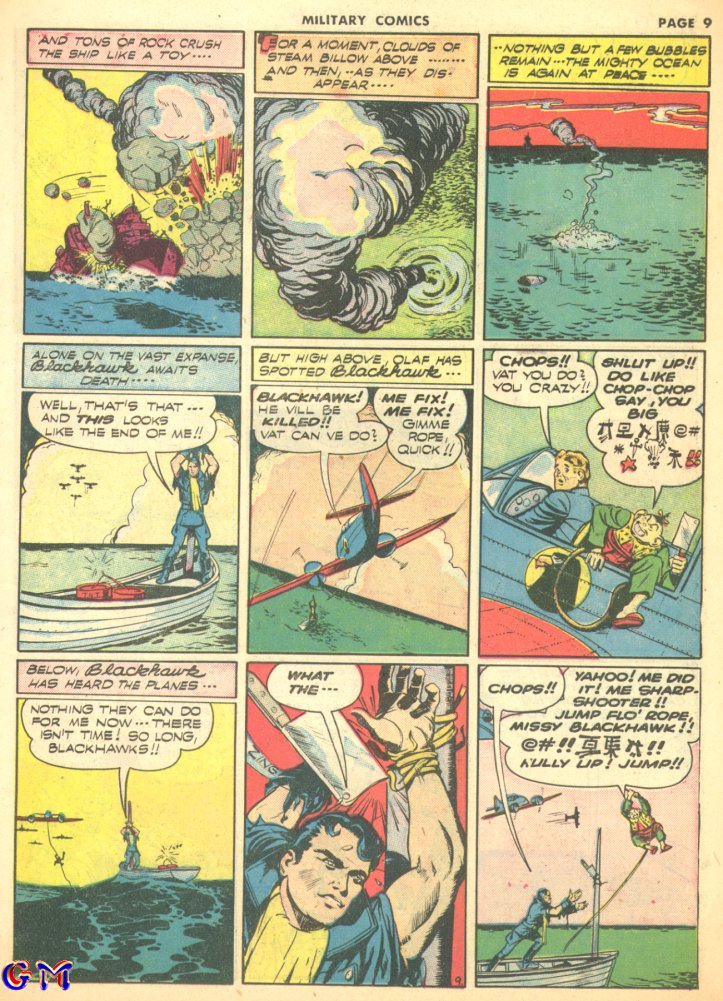 Military Comics #8 (Quality Comics), page 11. Public domain (US).