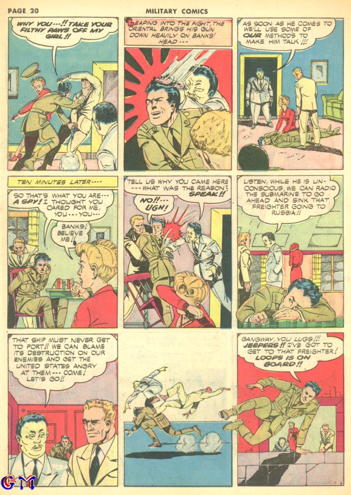 Military Comics #8 (Quality Comics), page 22. Public domain (US).