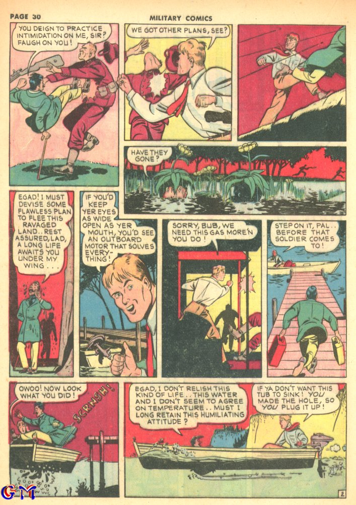 Military Comics #8 (Quality Comics), page 32. Public domain (US).