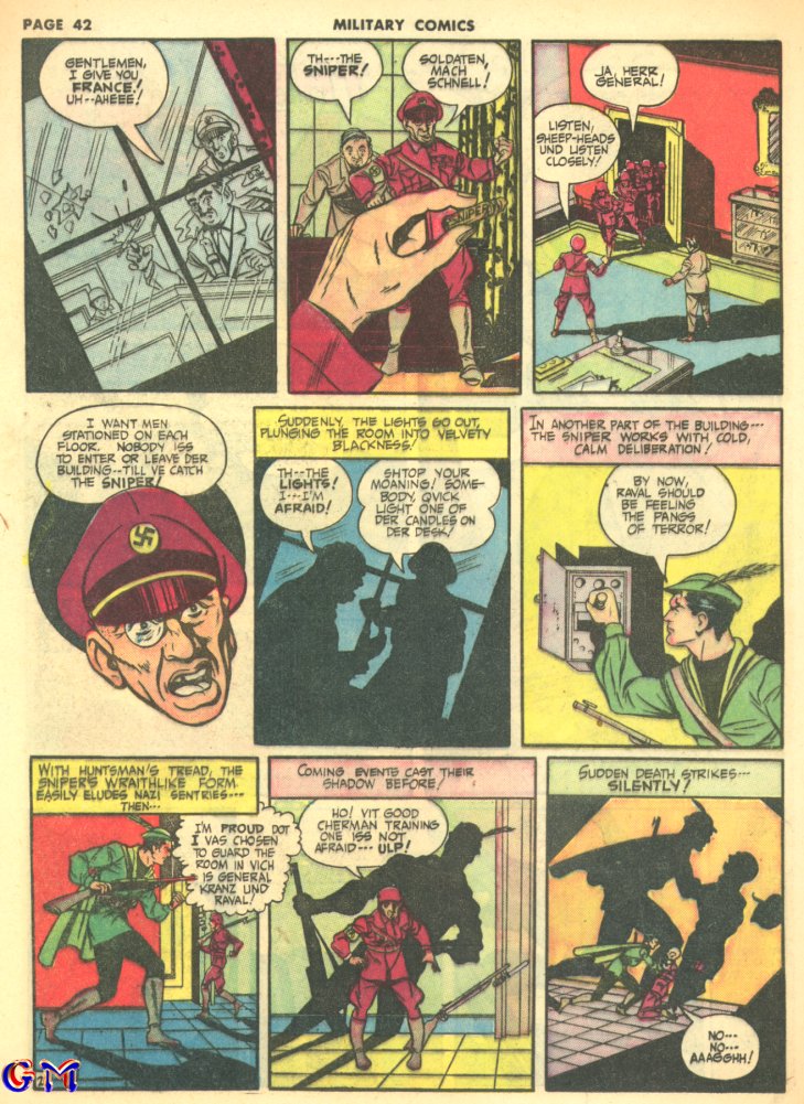 Military Comics #8 (Quality Comics), page 44. Public domain (US).