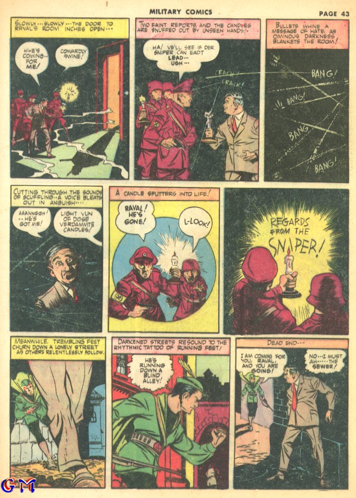 Military Comics #8 (Quality Comics), page 45. Public domain (US).