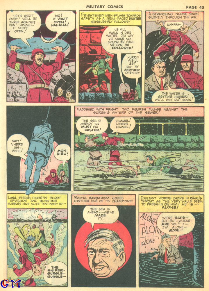 Military Comics #8 (Quality Comics), page 47. Public domain (US).