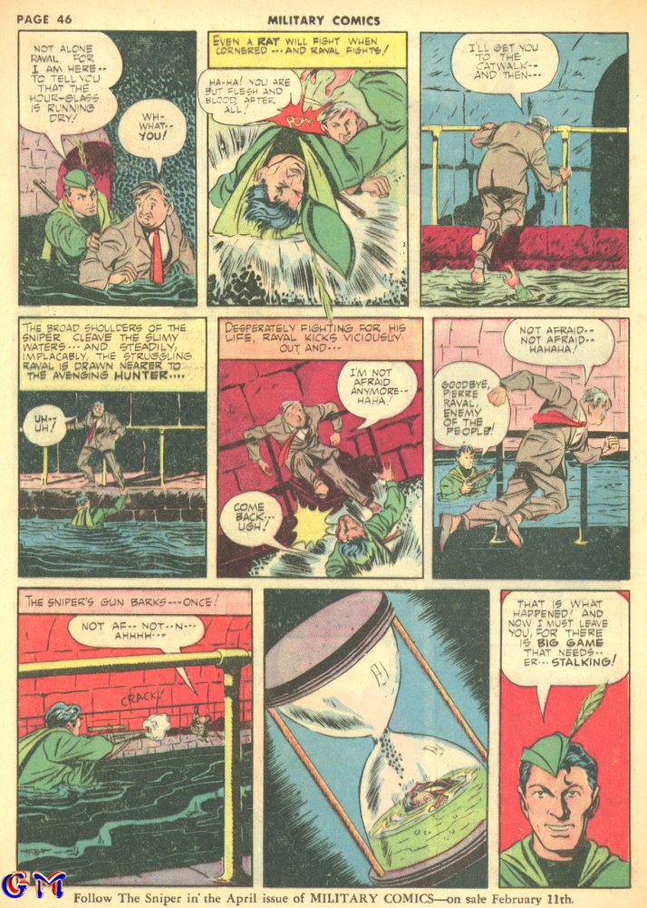 Military Comics #8 (Quality Comics), page 48. Public domain (US).