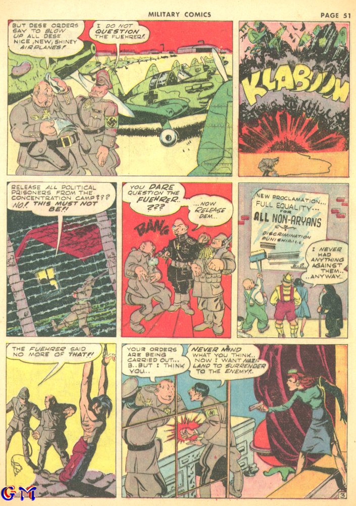 Military Comics #8 (Quality Comics), page 53. Public domain (US).