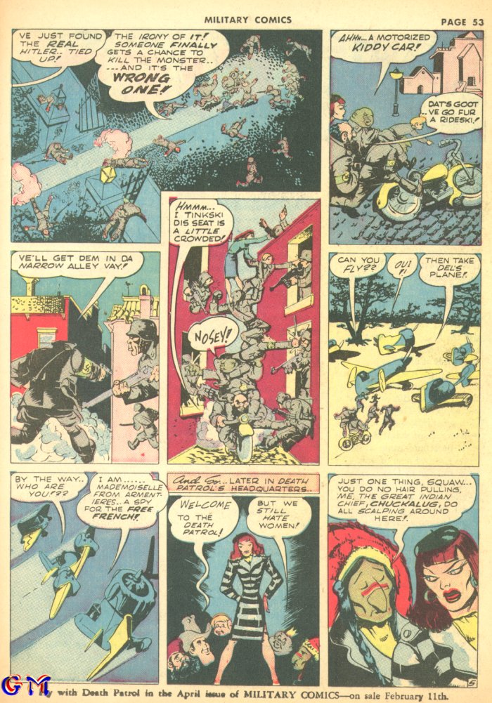 Military Comics #8 (Quality Comics), page 55. Public domain (US).