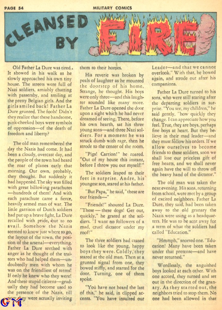 Military Comics #8 (Quality Comics), page 56. Public domain (US).
