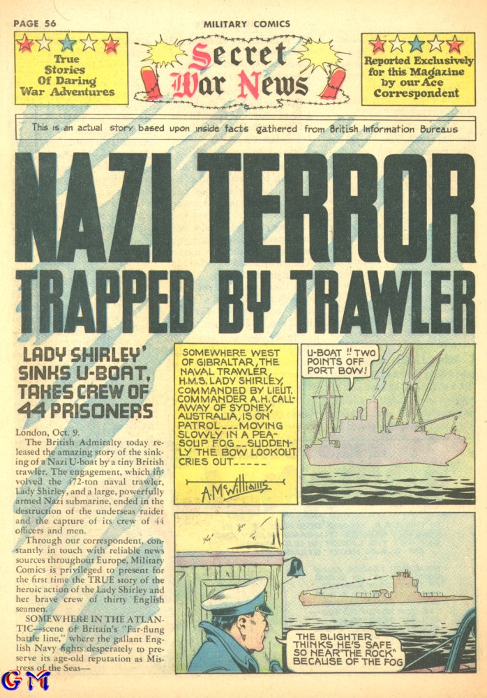 Military Comics #8 (Quality Comics), page 58. Public domain (US).