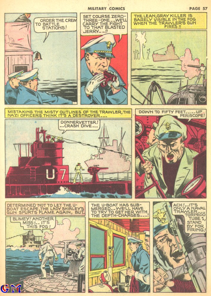 Military Comics #8 (Quality Comics), page 59. Public domain (US).