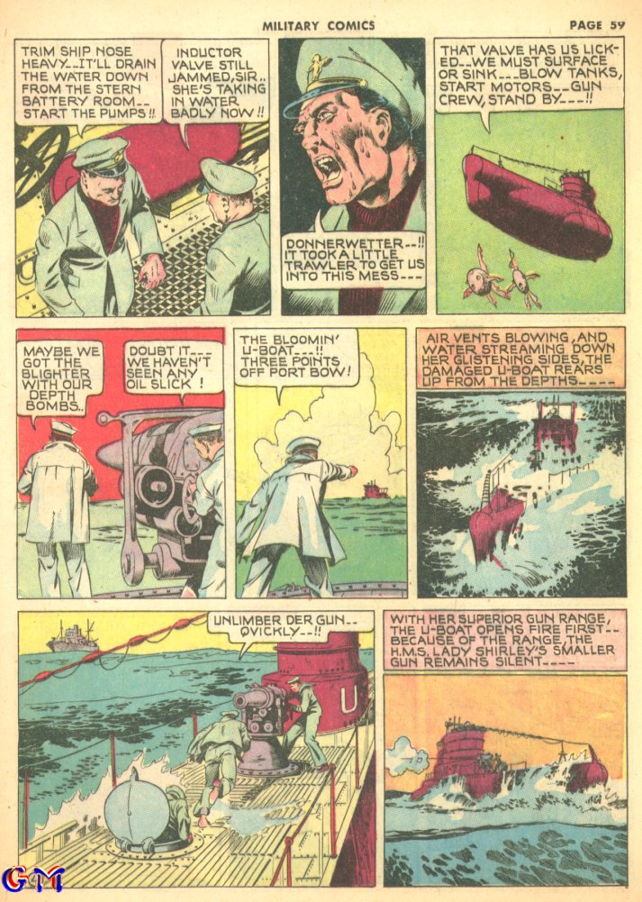 Military Comics #8 (Quality Comics), page 61. Public domain (US).
