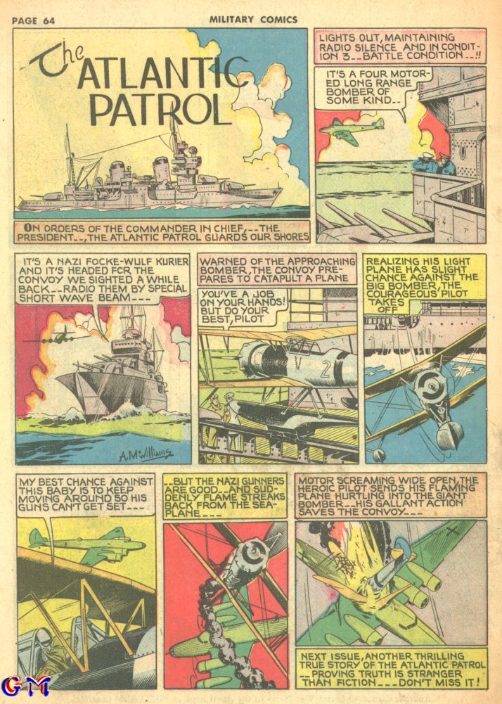 Military Comics #8 (Quality Comics), page 66. Public domain (US).