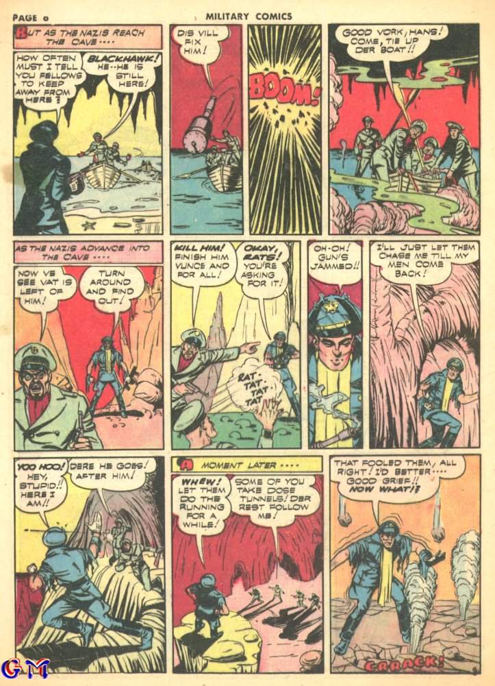 Military Comics #8 (Quality Comics), page 8. Public domain (US).