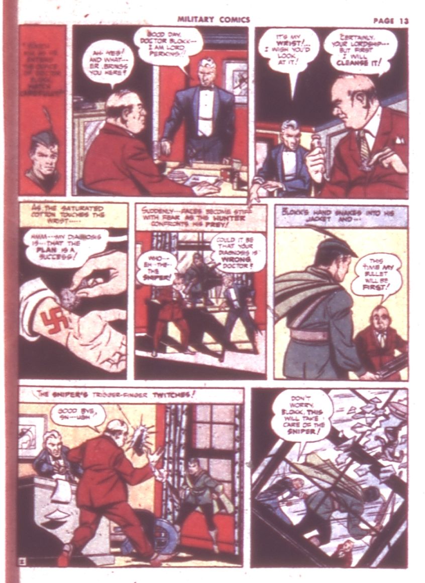 Military Comics #9 (Quality Comics), page 15. Public domain (US).