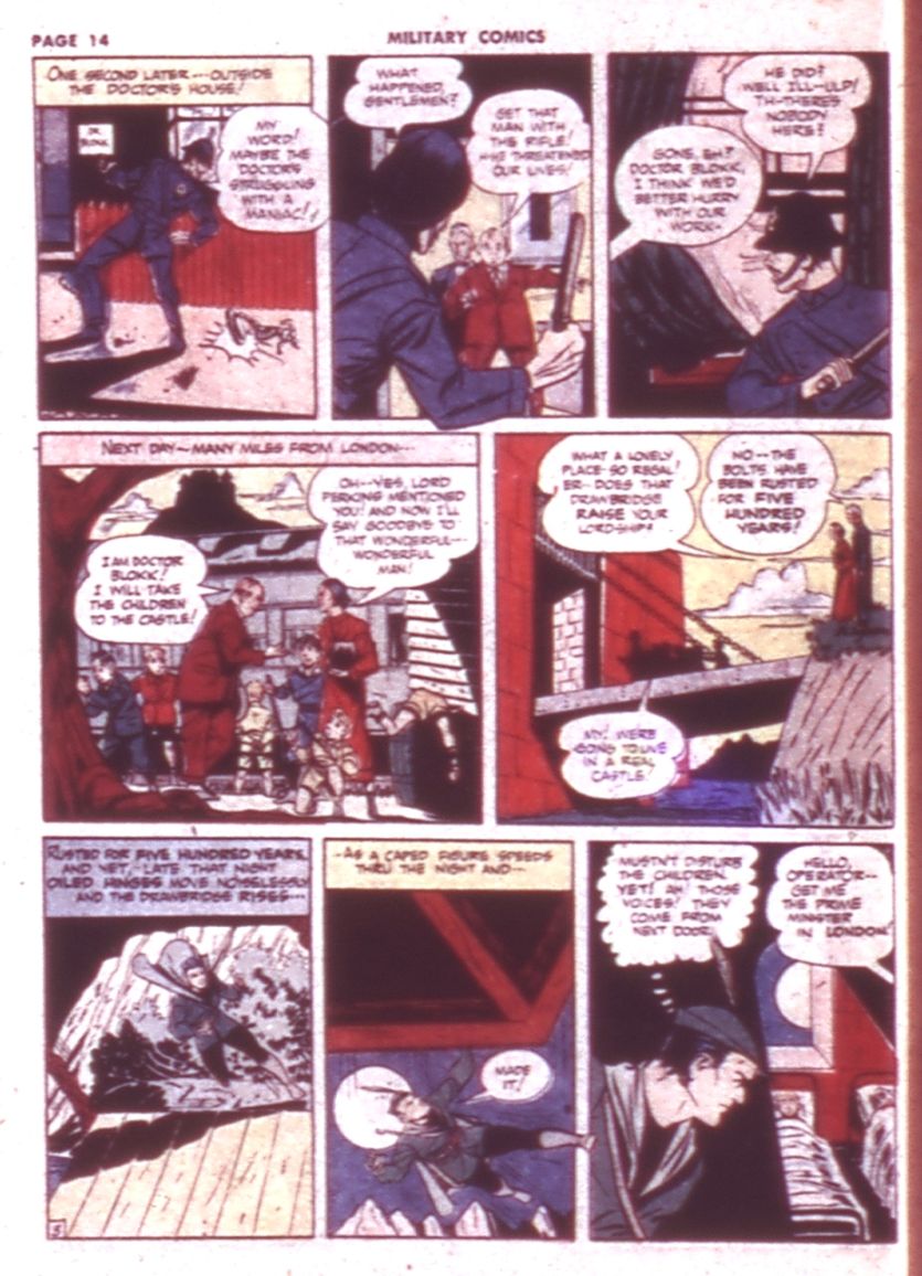 Military Comics #9 (Quality Comics), page 16. Public domain (US).