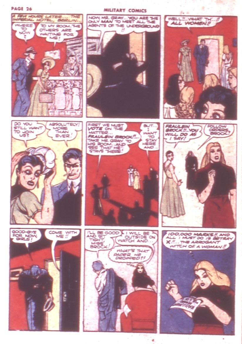 Military Comics #9 (Quality Comics), page 28. Public domain (US).