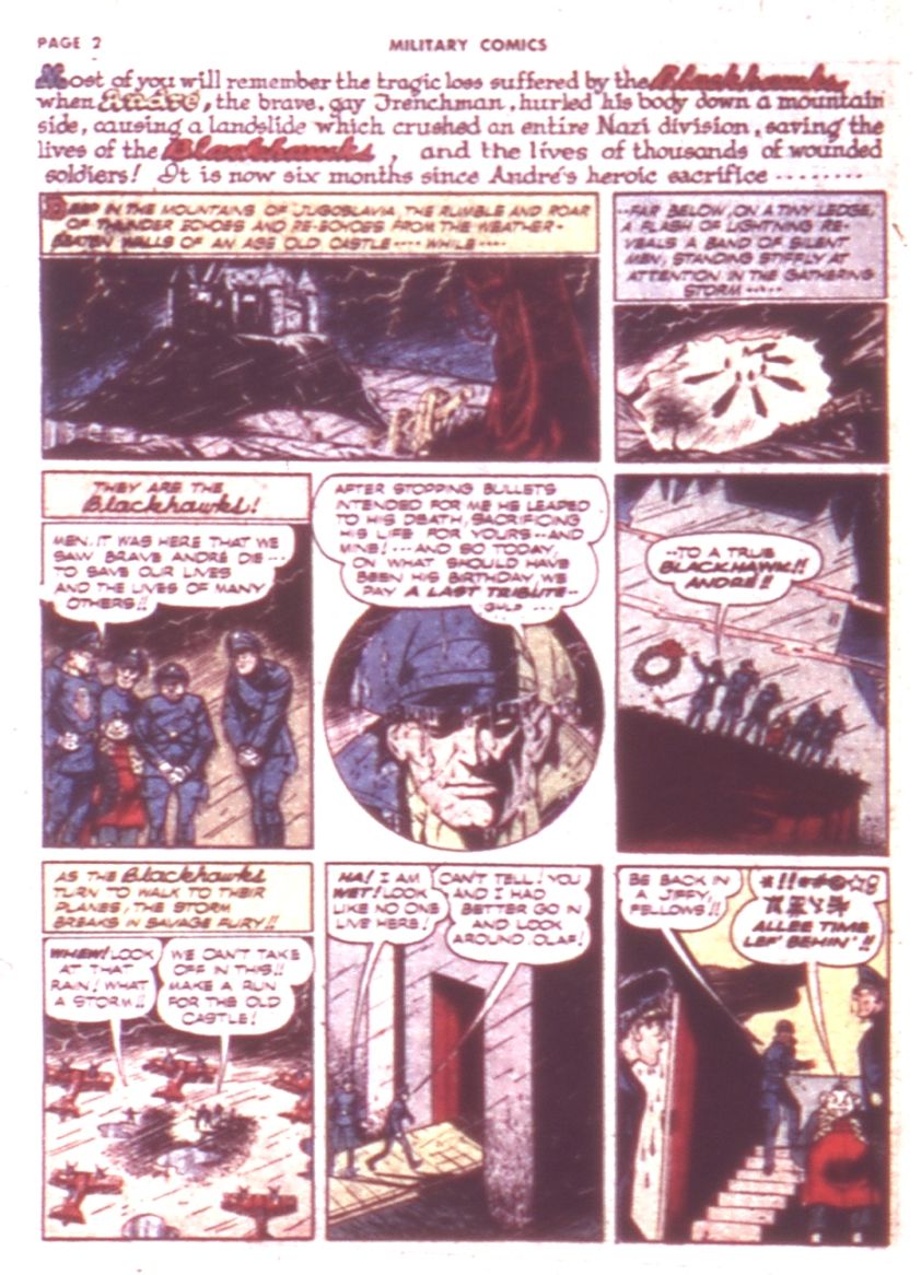 Military Comics #9 (Quality Comics), page 4. Public domain (US).