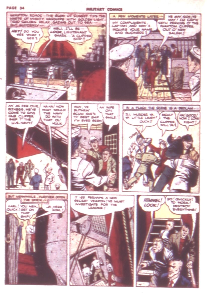 Military Comics #9 (Quality Comics), page 36. Public domain (US).