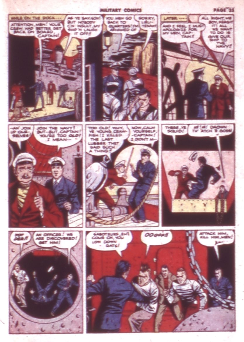 Military Comics #9 (Quality Comics), page 37. Public domain (US).