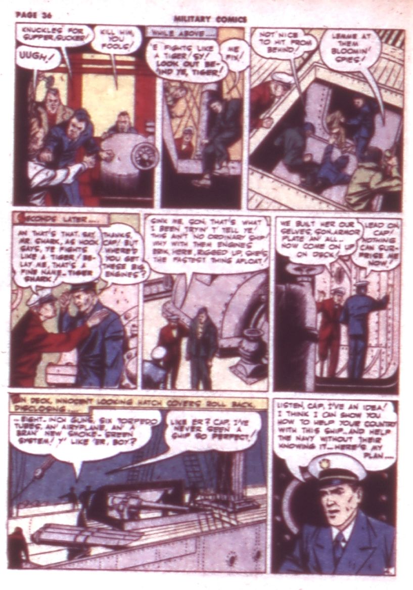 Military Comics #9 (Quality Comics), page 38. Public domain (US).