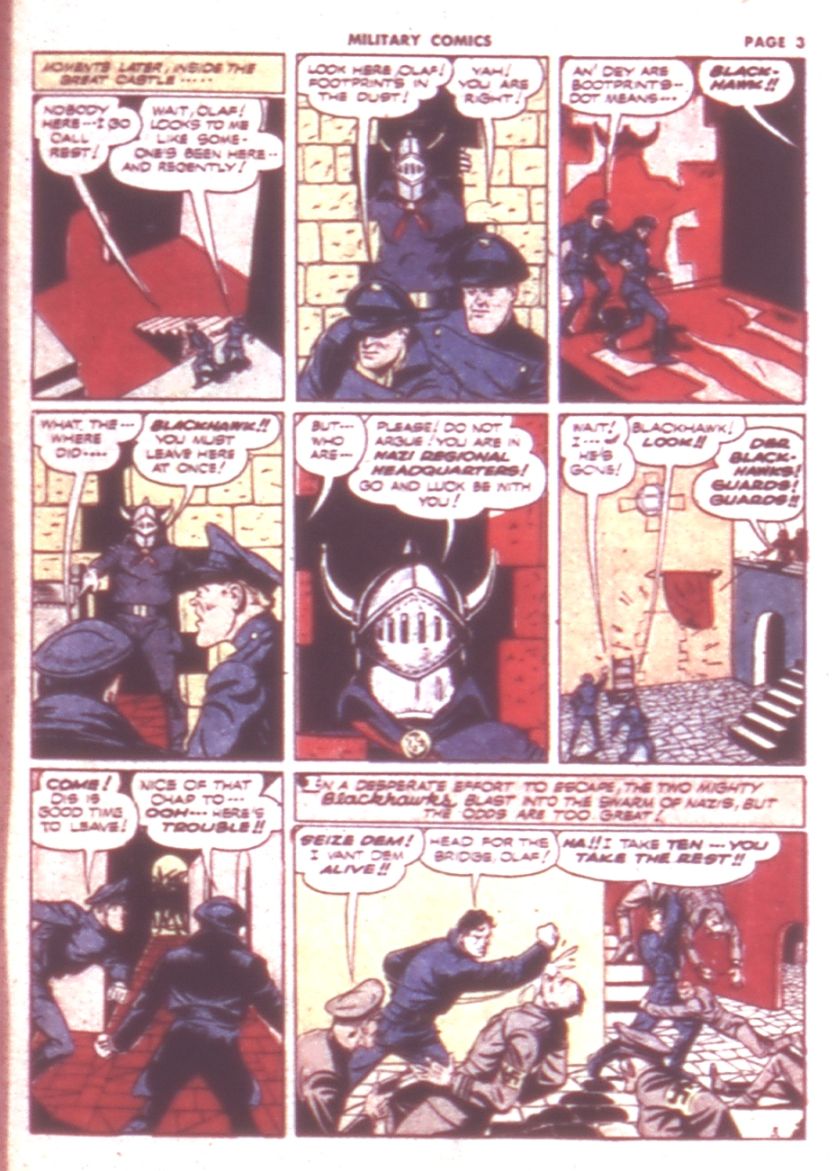 Military Comics #9 (Quality Comics), page 5. Public domain (US).