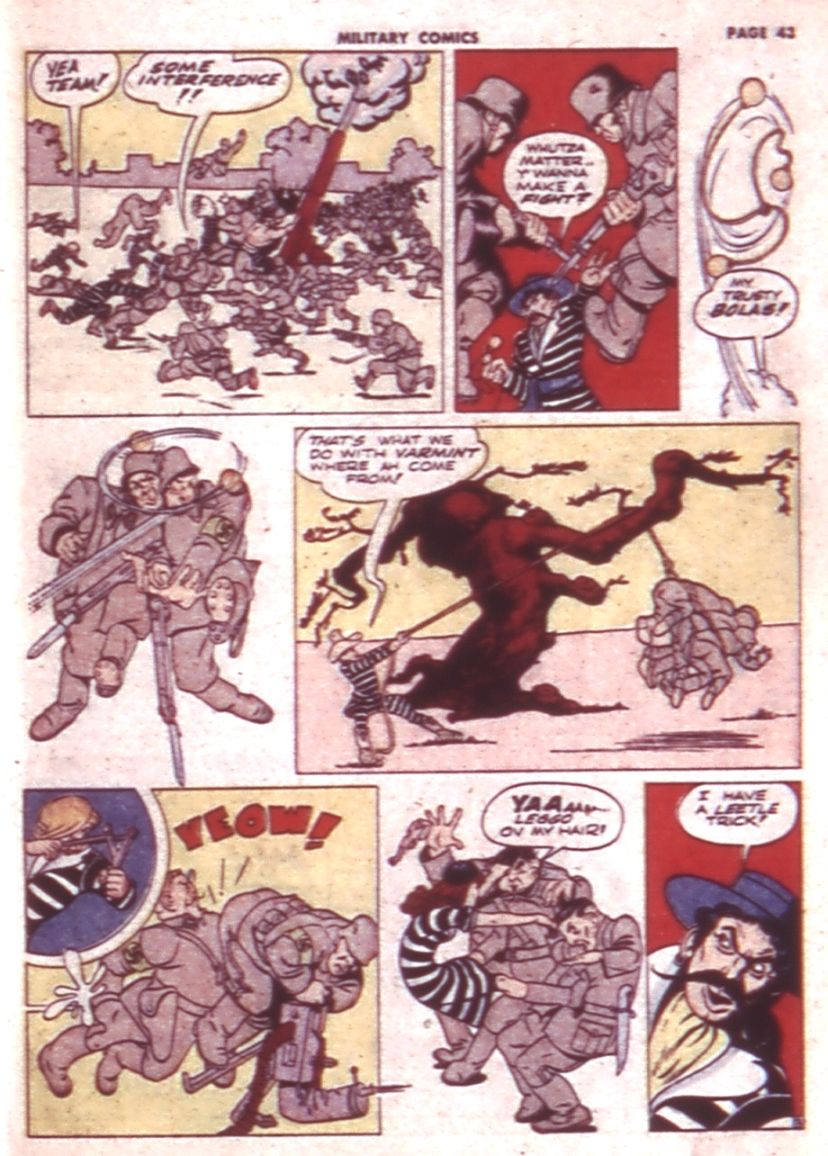 Military Comics #9 (Quality Comics), page 45. Public domain (US).