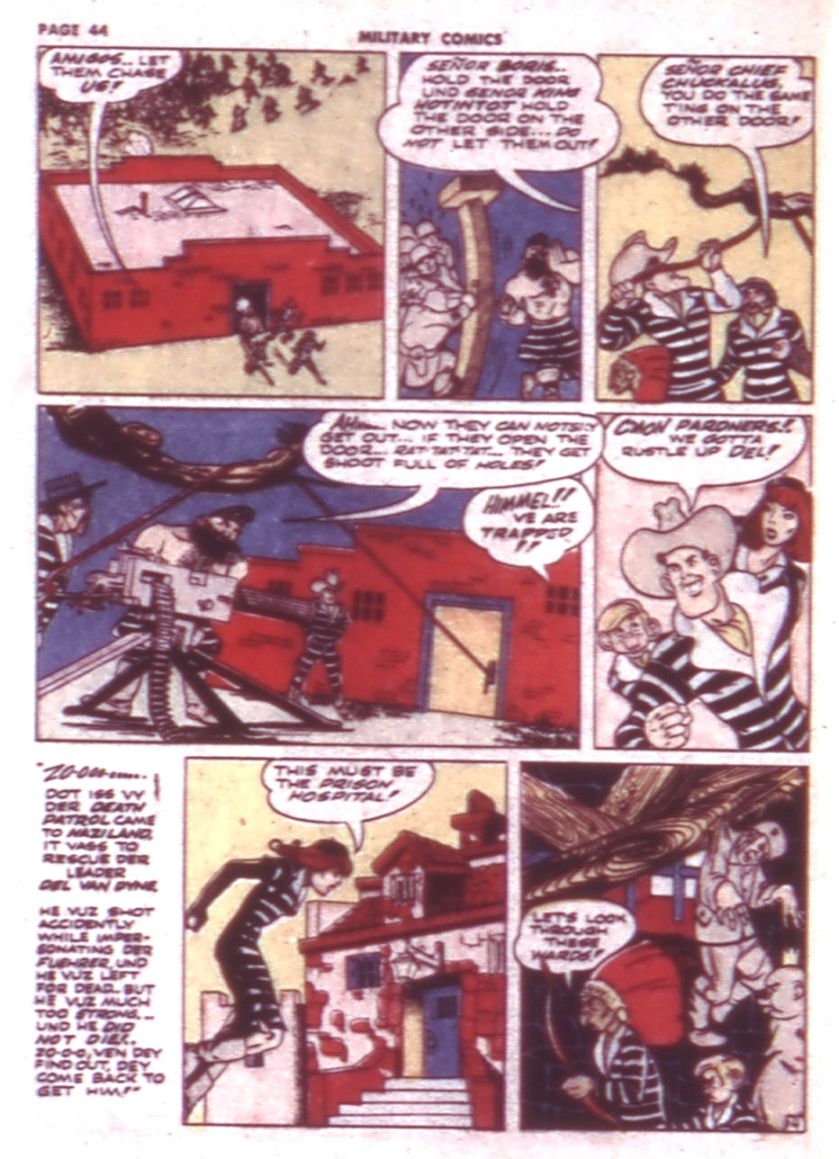 Military Comics #9 (Quality Comics), page 46. Public domain (US).