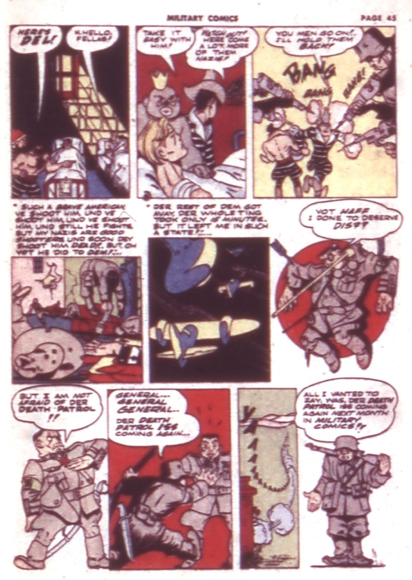 Military Comics #9 (Quality Comics), page 47. Public domain (US).