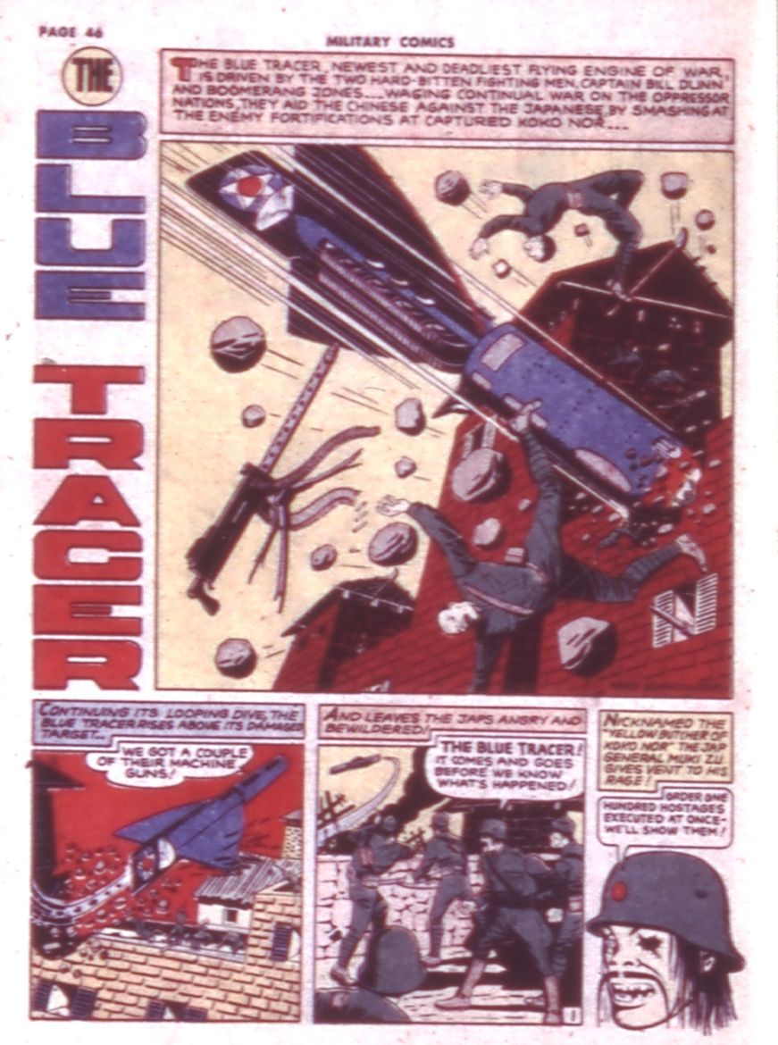 Military Comics #9 (Quality Comics), page 48. Public domain (US).