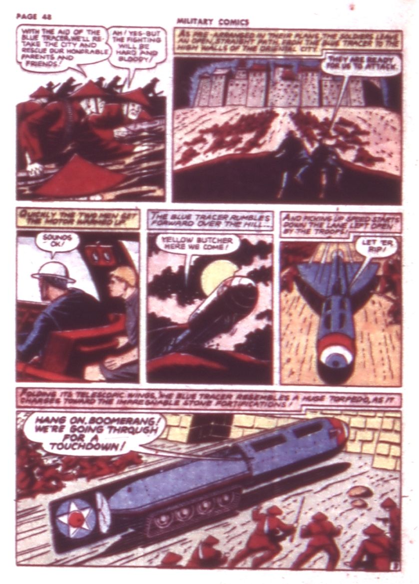 Military Comics #9 (Quality Comics), page 50. Public domain (US).