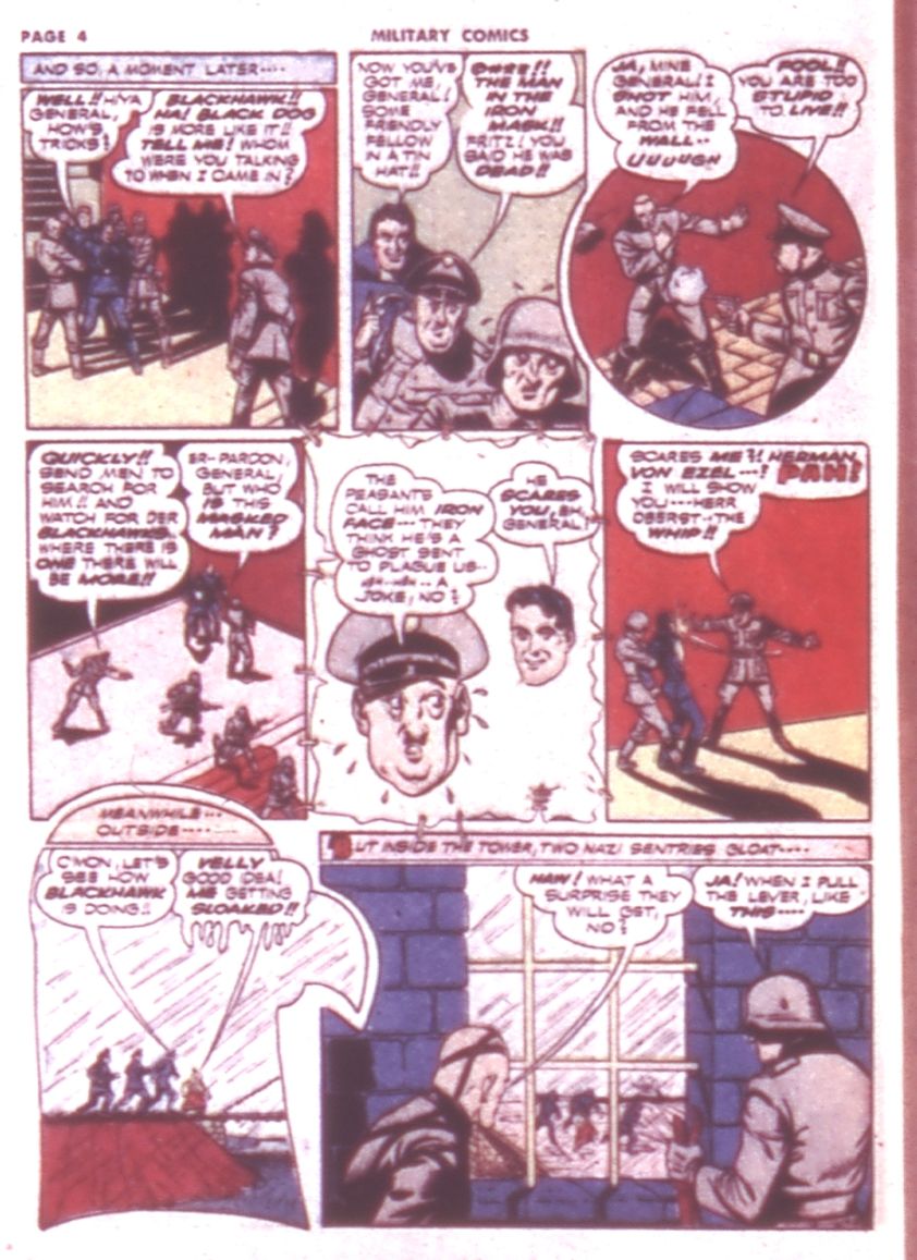 Military Comics #9 (Quality Comics), page 6. Public domain (US).