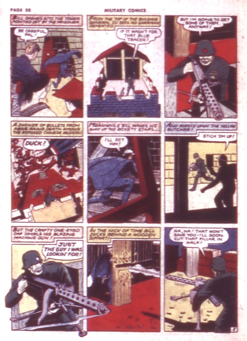 Military Comics #9 (Quality Comics), page 52. Public domain (US).