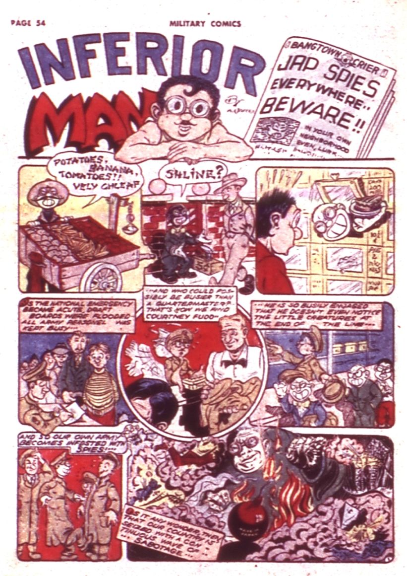Military Comics #9 (Quality Comics), page 56. Public domain (US).