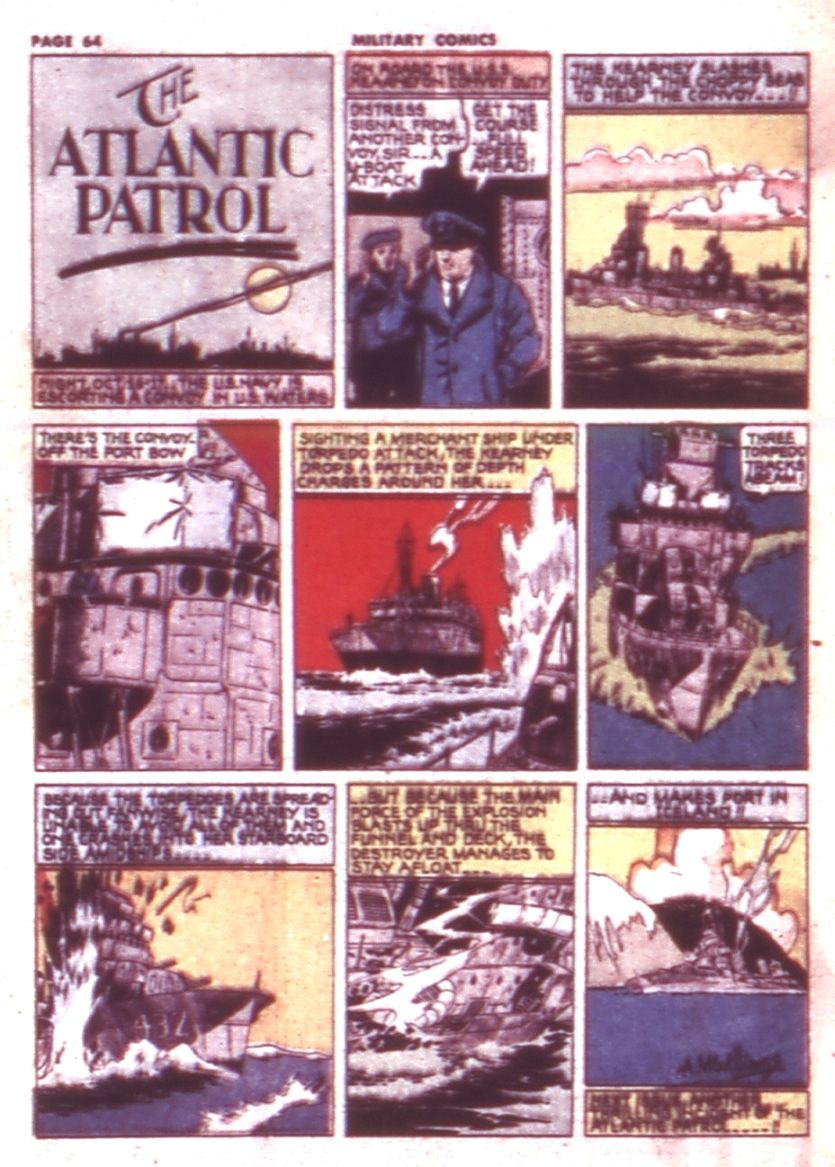 Military Comics #9 (Quality Comics), page 66. Public domain (US).