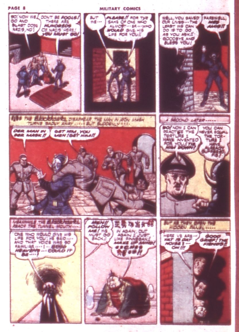 Military Comics #9 (Quality Comics), page 10. Public domain (US).
