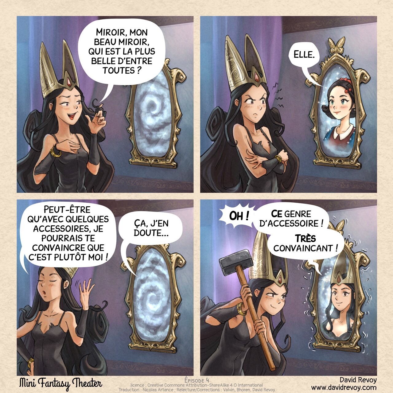 Mini Fantasy Theater #4: Accessoires (2024-04-22). David Revoy, CC BY-SA 4.0. translation: Nicolas Artance; proofreading: Christian Aribaud, David Revoy, Valvin. https://www.peppercarrot.com/en/webcomics/miniFantasyTheater.html