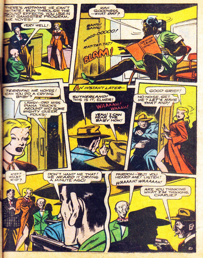 Miss Masque, America's Best Comics #23, page 4. Public domain. Source: https://commons.wikimedia.org/wiki/File%3AAmericasBestComics2329.jpg