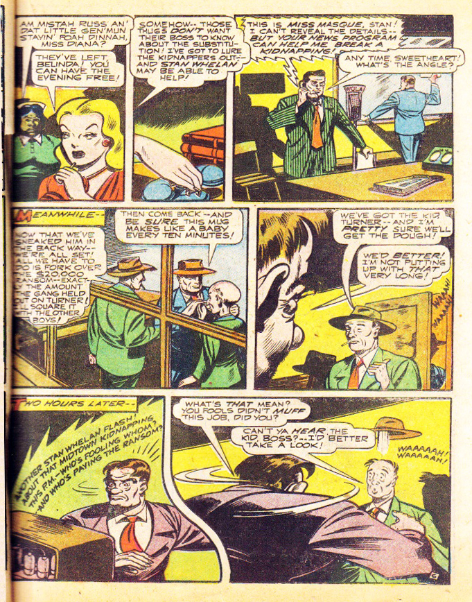 Miss Masque, America's Best Comics #23, page 6. Public domain. Source: https://commons.wikimedia.org/wiki/File%3AAmericasBestComics2331.jpg