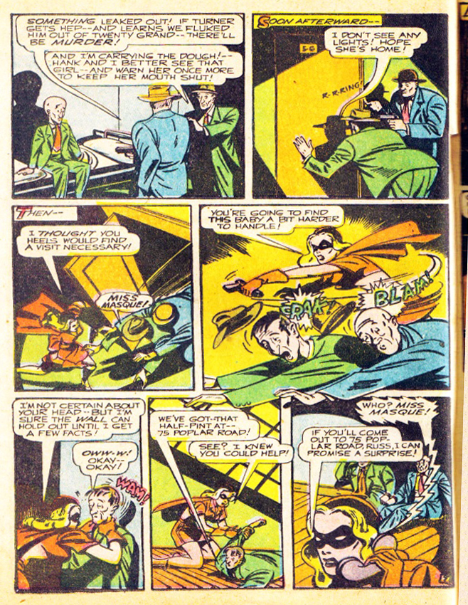 Miss Masque, America's Best Comics #23, page 7. Public domain. Source: https://commons.wikimedia.org/wiki/File%3AAmericasBestComics2332.jpg
