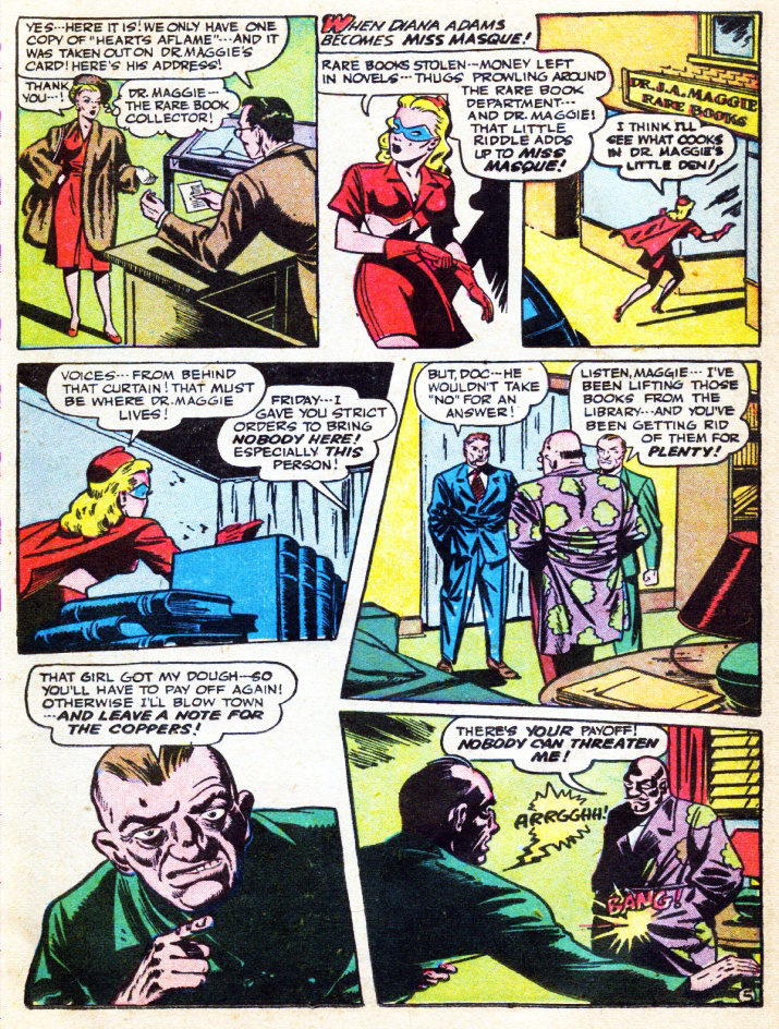 Miss Masque, America's Best Comics #26, page 6. Public domain. Source: https://commons.wikimedia.org/wiki/File%3AAmericasBestComics2619.jpg
