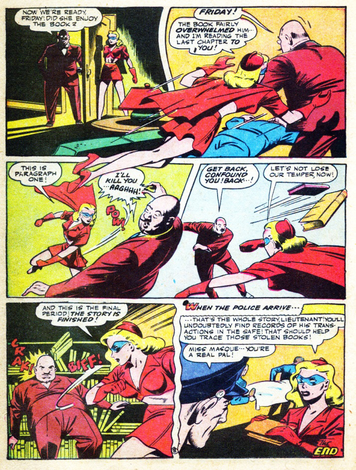 Miss Masque, America's Best Comics #26, page 9. Public domain. Source: https://commons.wikimedia.org/wiki/File%3AAmericasBestComics2622.jpg