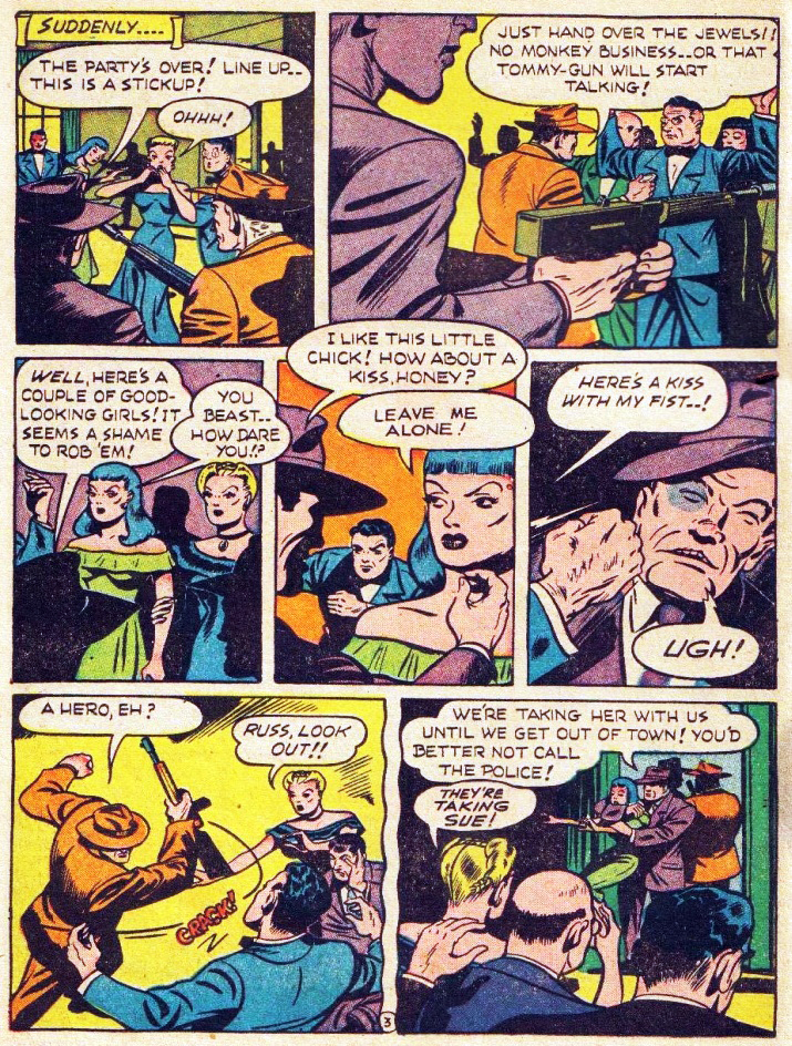 Miss Masque, America's Best Comics #30, page 4. Public domain. Source: https://commons.wikimedia.org/wiki/File%3AAmericasBestComics3014.jpg
