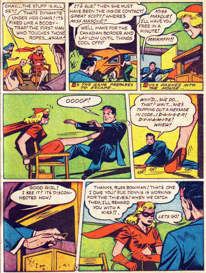 Miss Masque, America's Best Comics #30, page 9. Public domain. Source: https://commons.wikimedia.org/wiki/File%3AAmericasBestComics3019.jpg