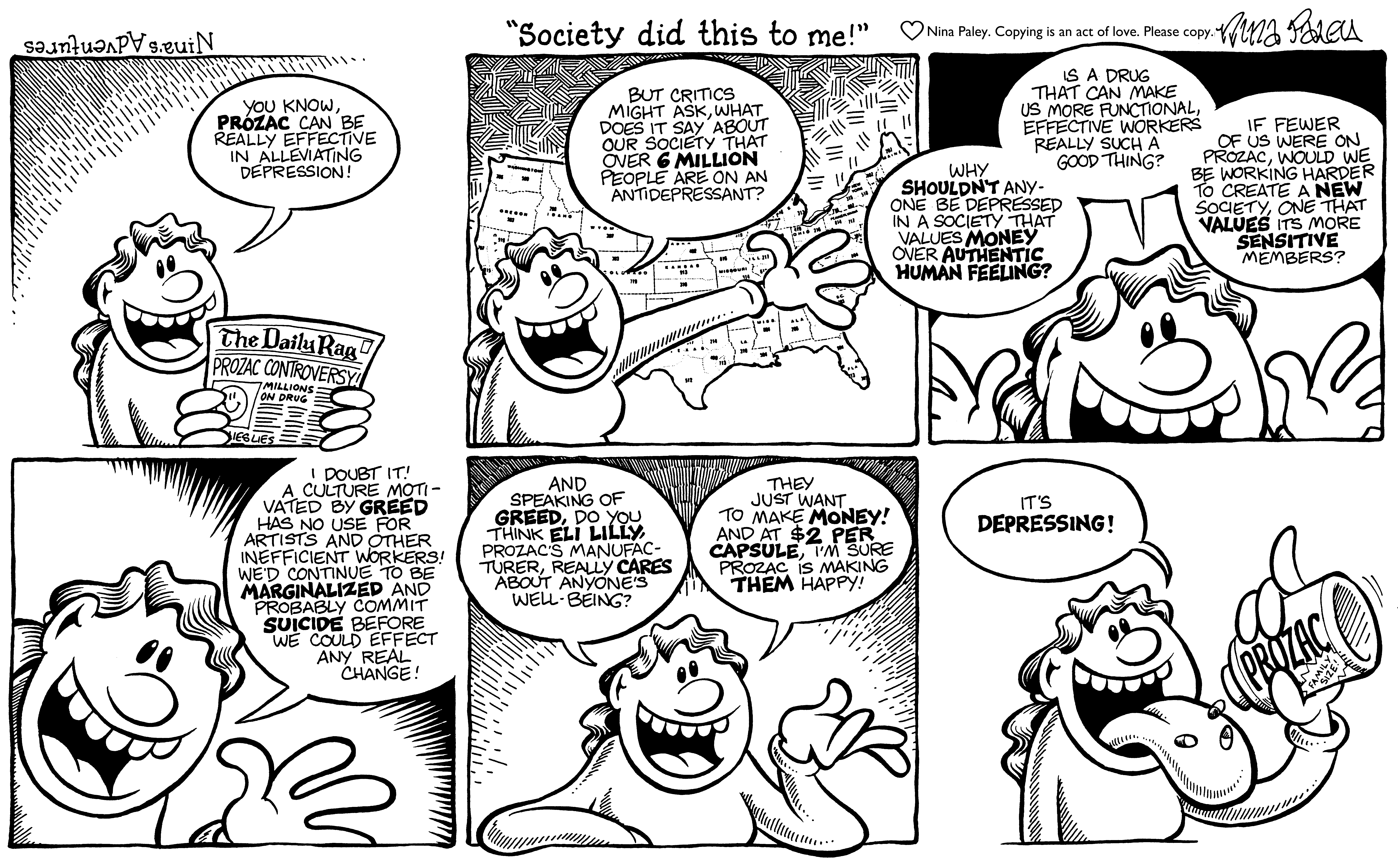 Nina's Adventures: Prozac (1999). Nina Paley, CC BY-SA 3.0. https://archive.org/details/NinasAdventuresFree